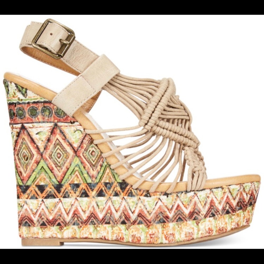 Dolce by Mojo Moty Women’s Platform Wedges/Sandals